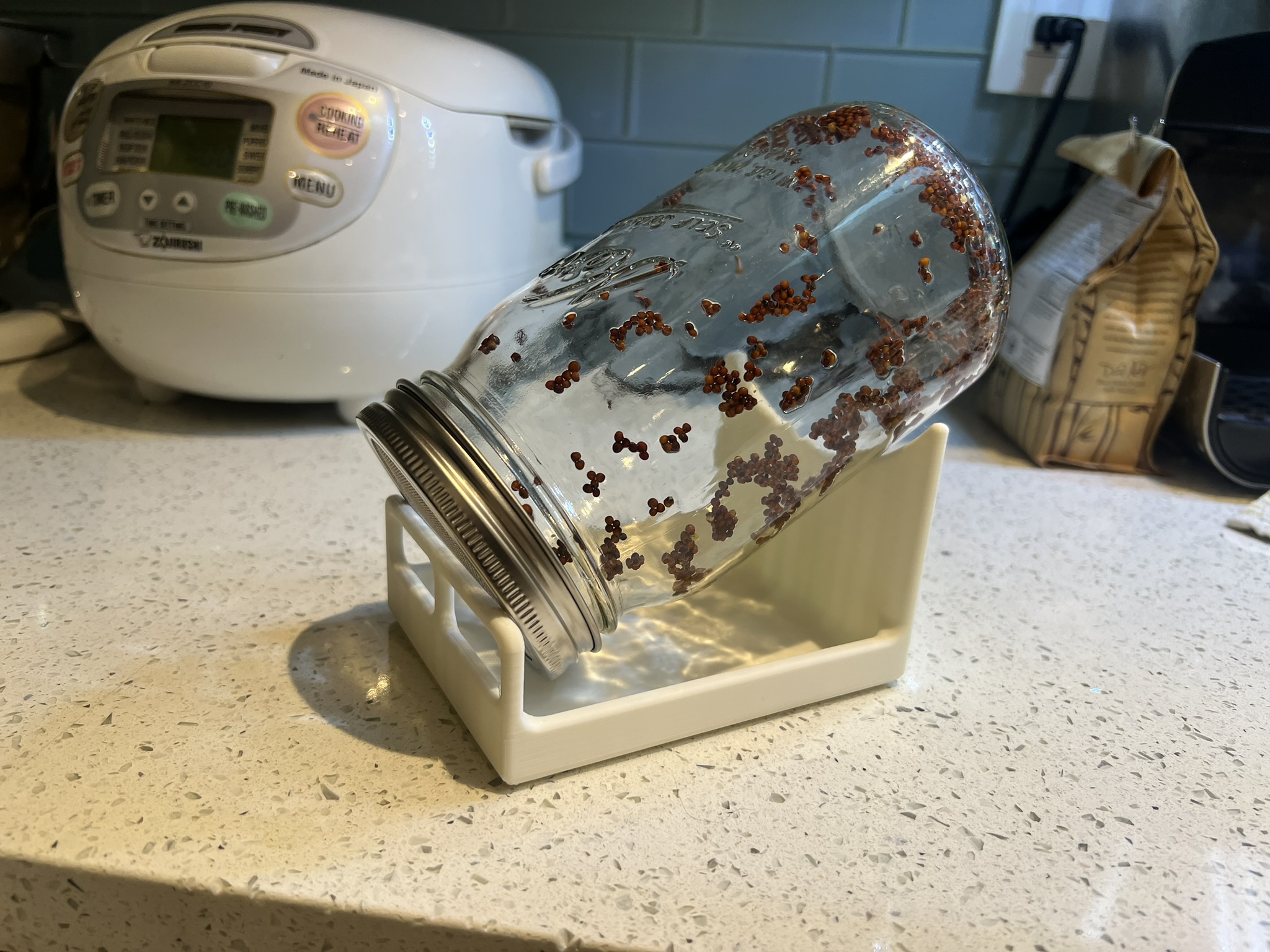 Seed Sprouting Stand - Mason Jar (Quart)