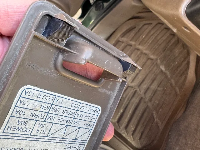 Tacoma Gen 1 Fuse Cover Supports