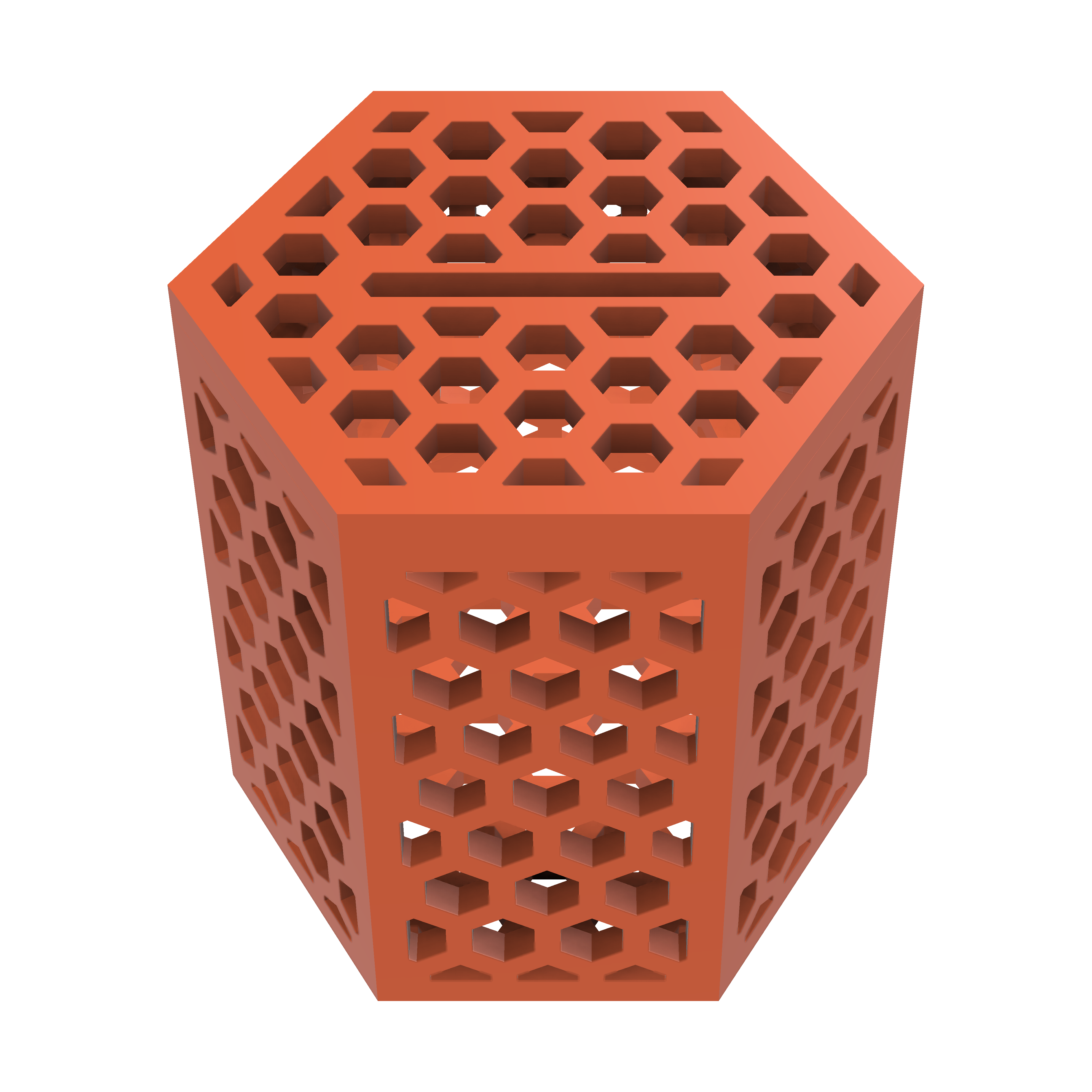 Parametric HexBank - Hexagonal Piggy Bank