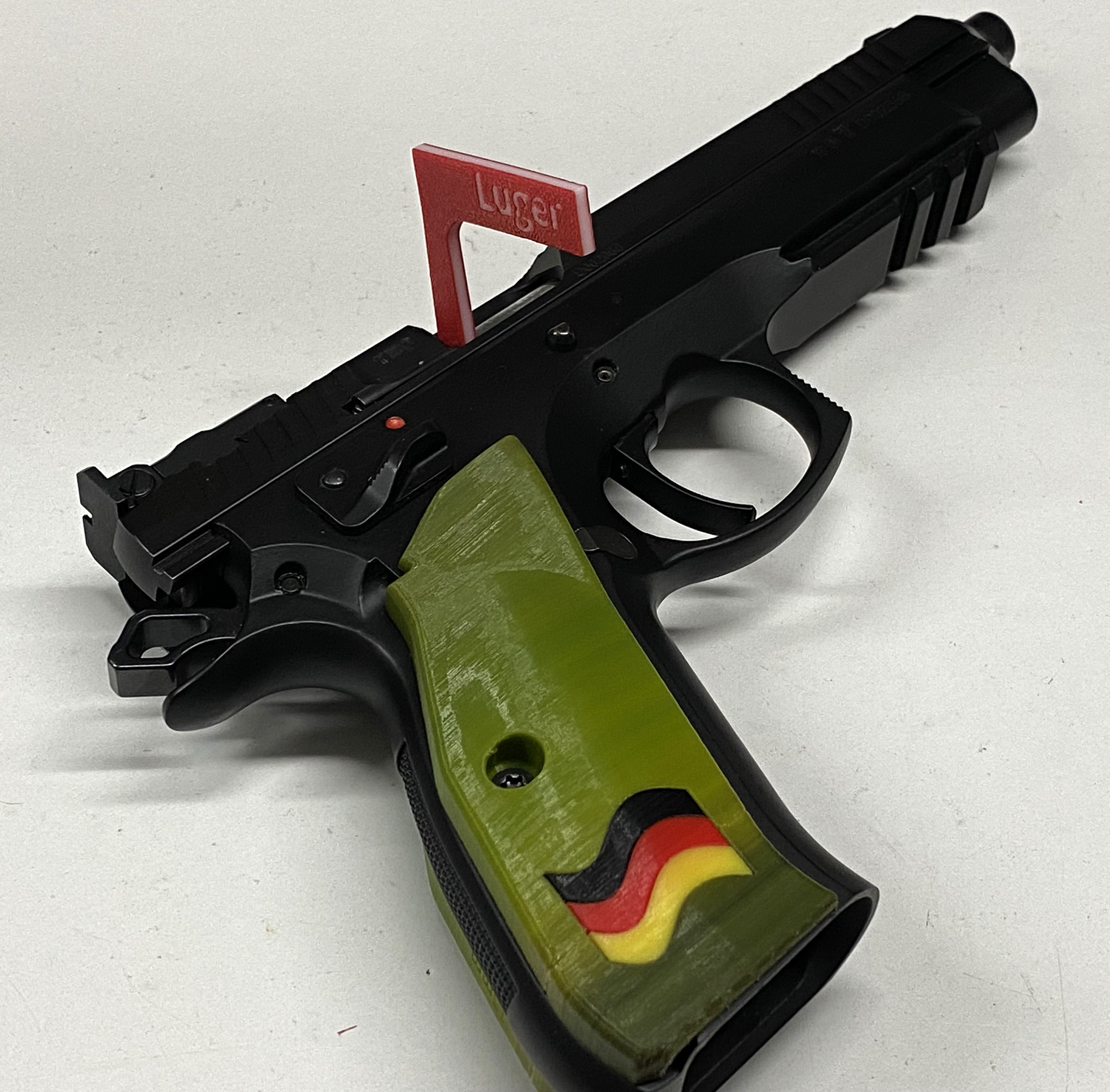 Safety Flag for Pistol Luger (9mm, Parabellum)