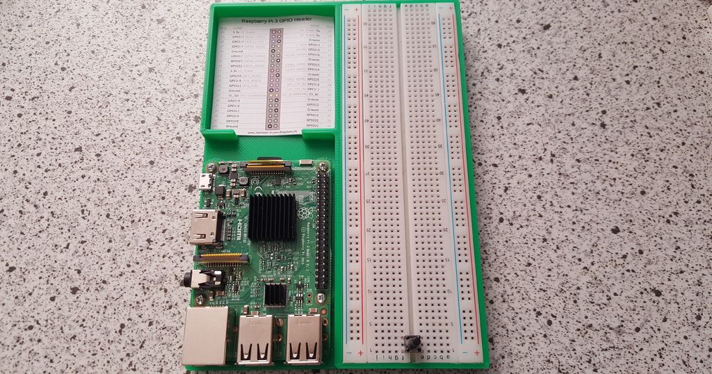 Raspberry Prototyping Board by Draman87 Download free STL model