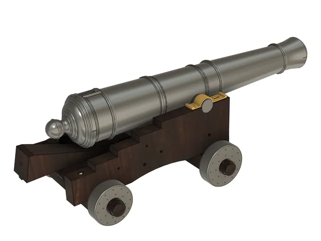 USS Constitution 24 pound Cannon 1/10th scale