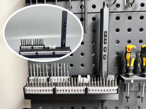 Stand and Pegboard Holder for Mavhtel Precision Cordless Screwdriver Kit