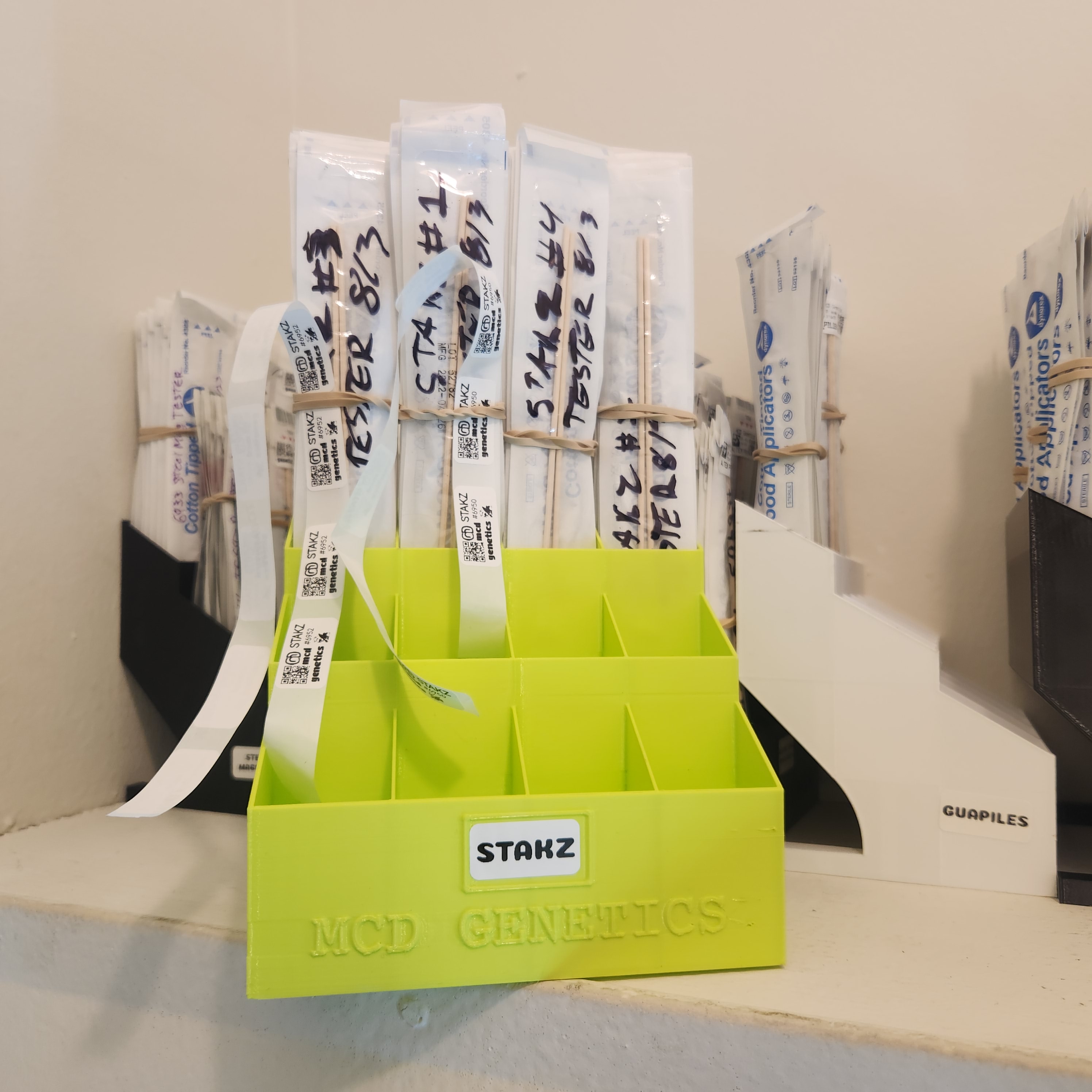 Display/Organizer for Sterile Swab Packs