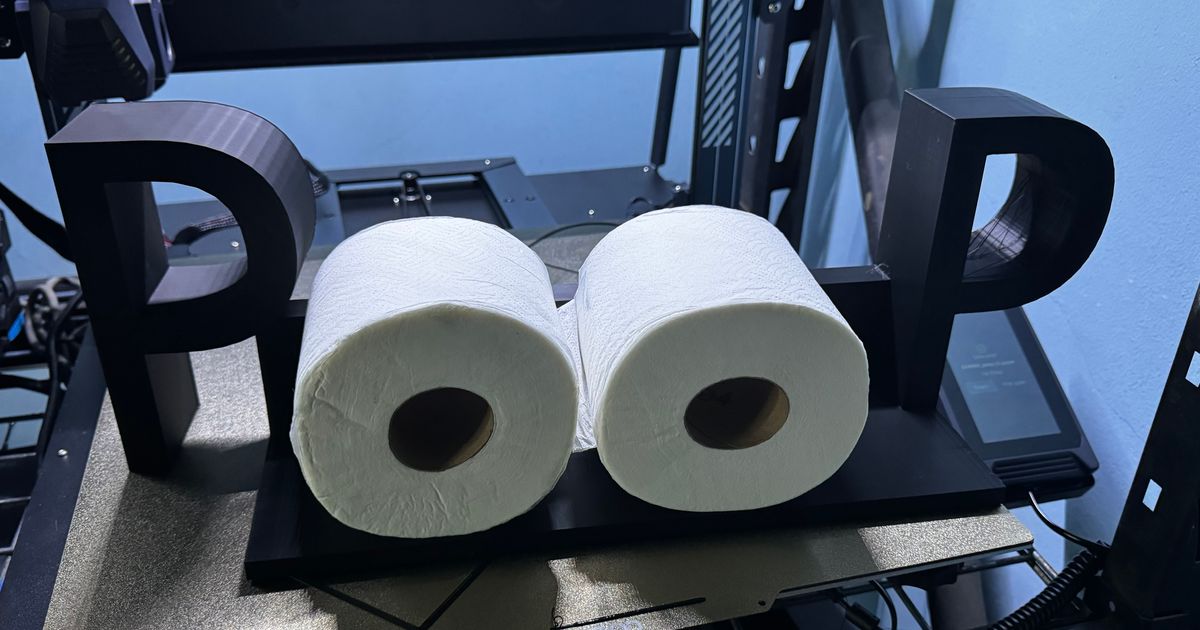 toilet paper holder by Chris Giesen Download free STL model