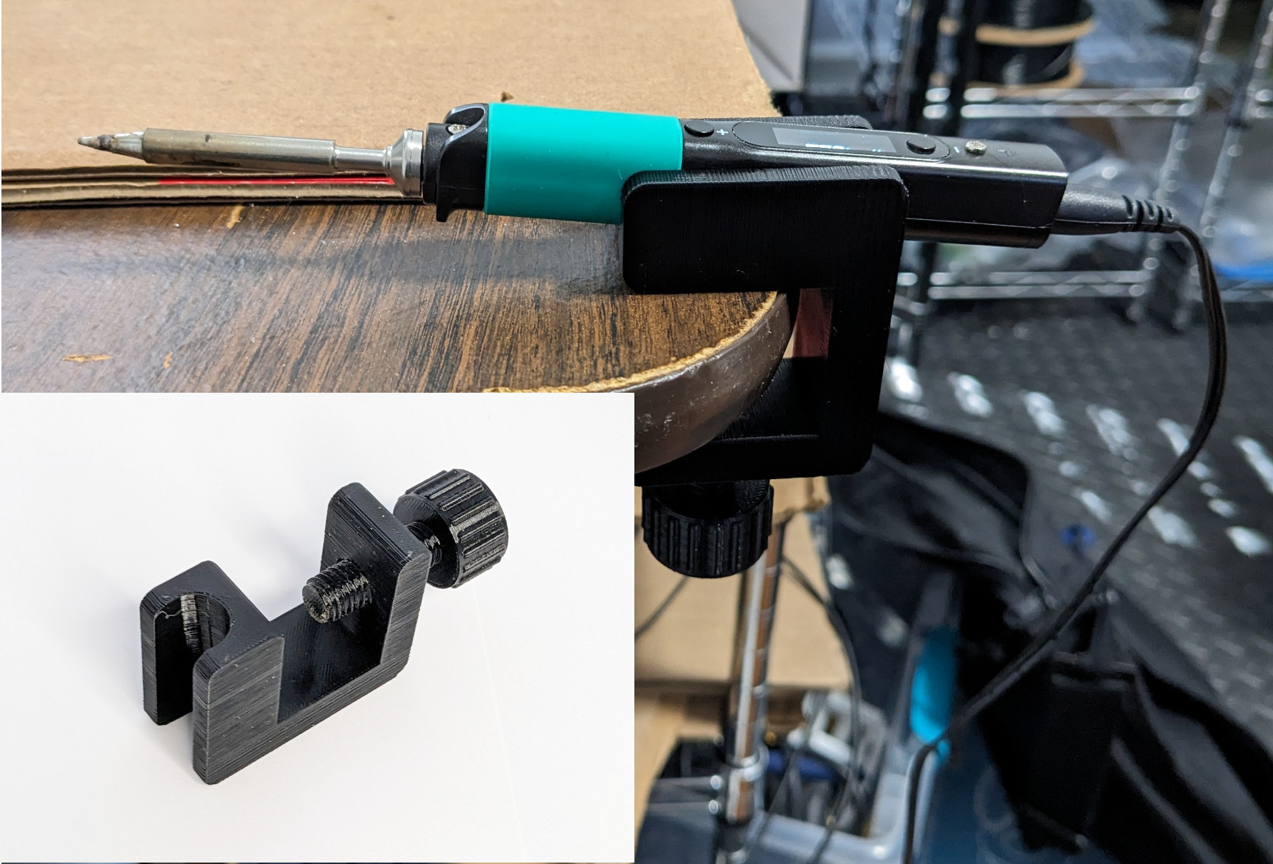 Pinecil Holder Bench Clamp