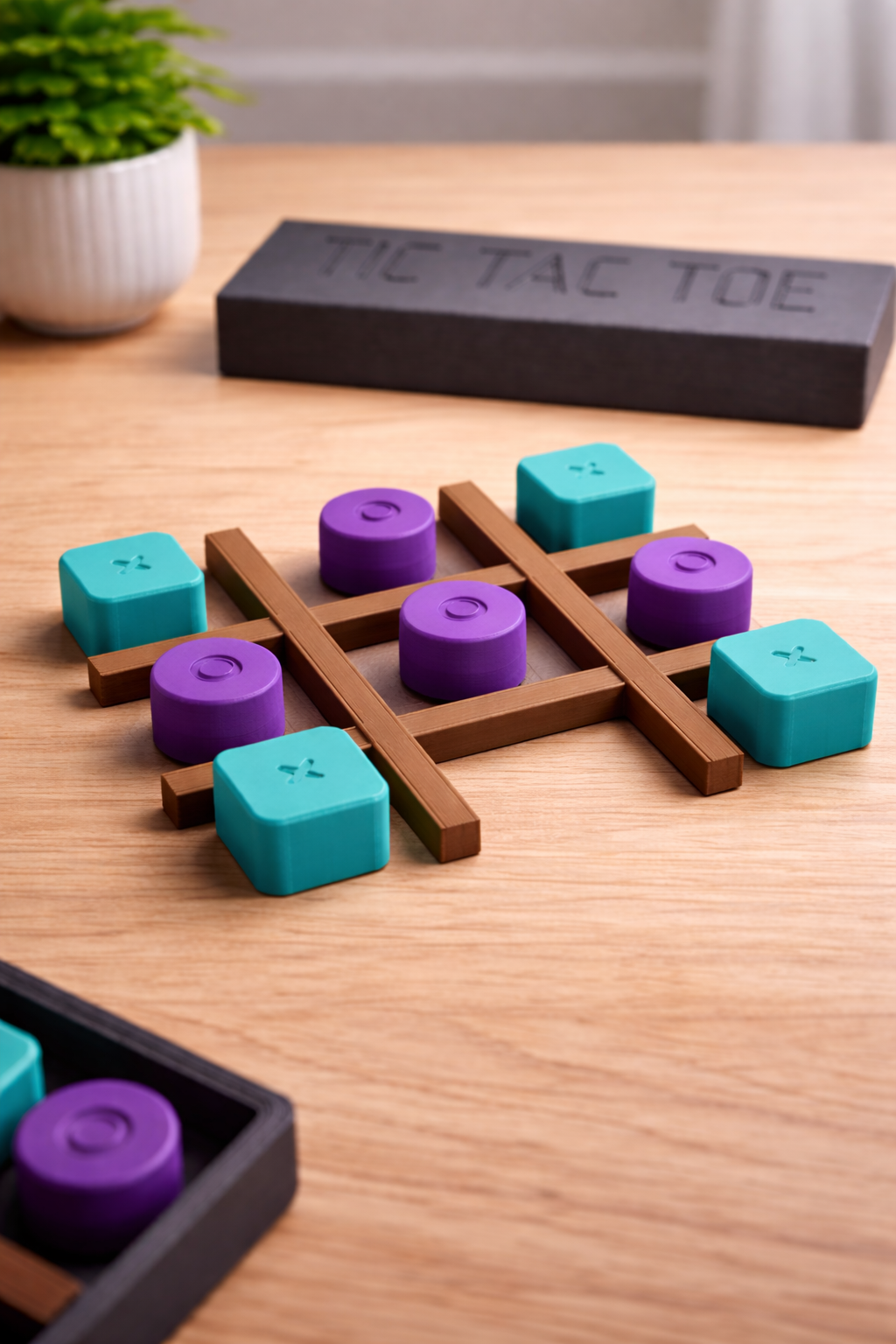 Tic Tac Toe de Bolsillo – Juego portátil / Pocket Tic Tac Toe Travel Game 3D model
