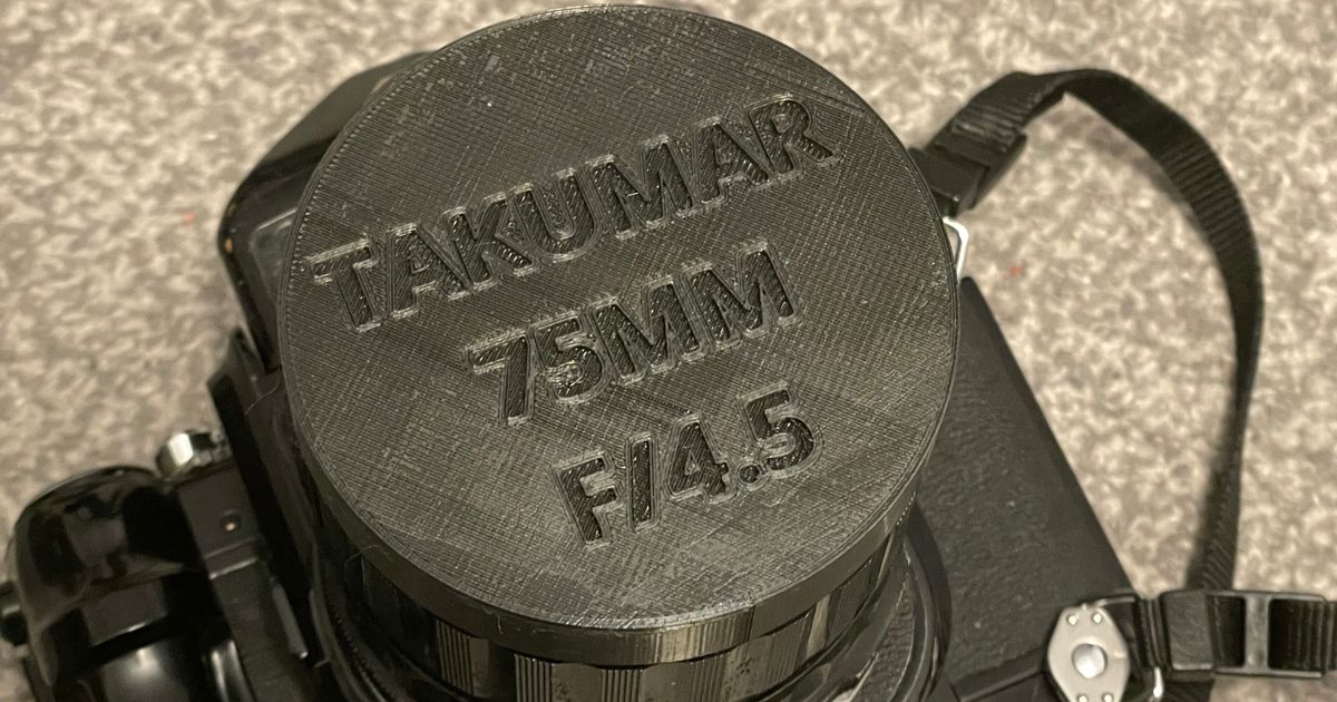 Takumar 75mm F/4.5 cap - Pentax 67, 6x7 67II lens cap by Harry148