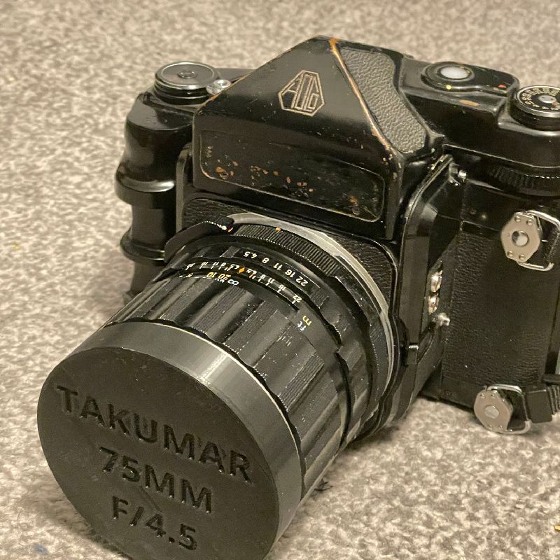 Takumar 75mm F/4.5 cap - Pentax 67, 6x7 67II lens cap by Harry148