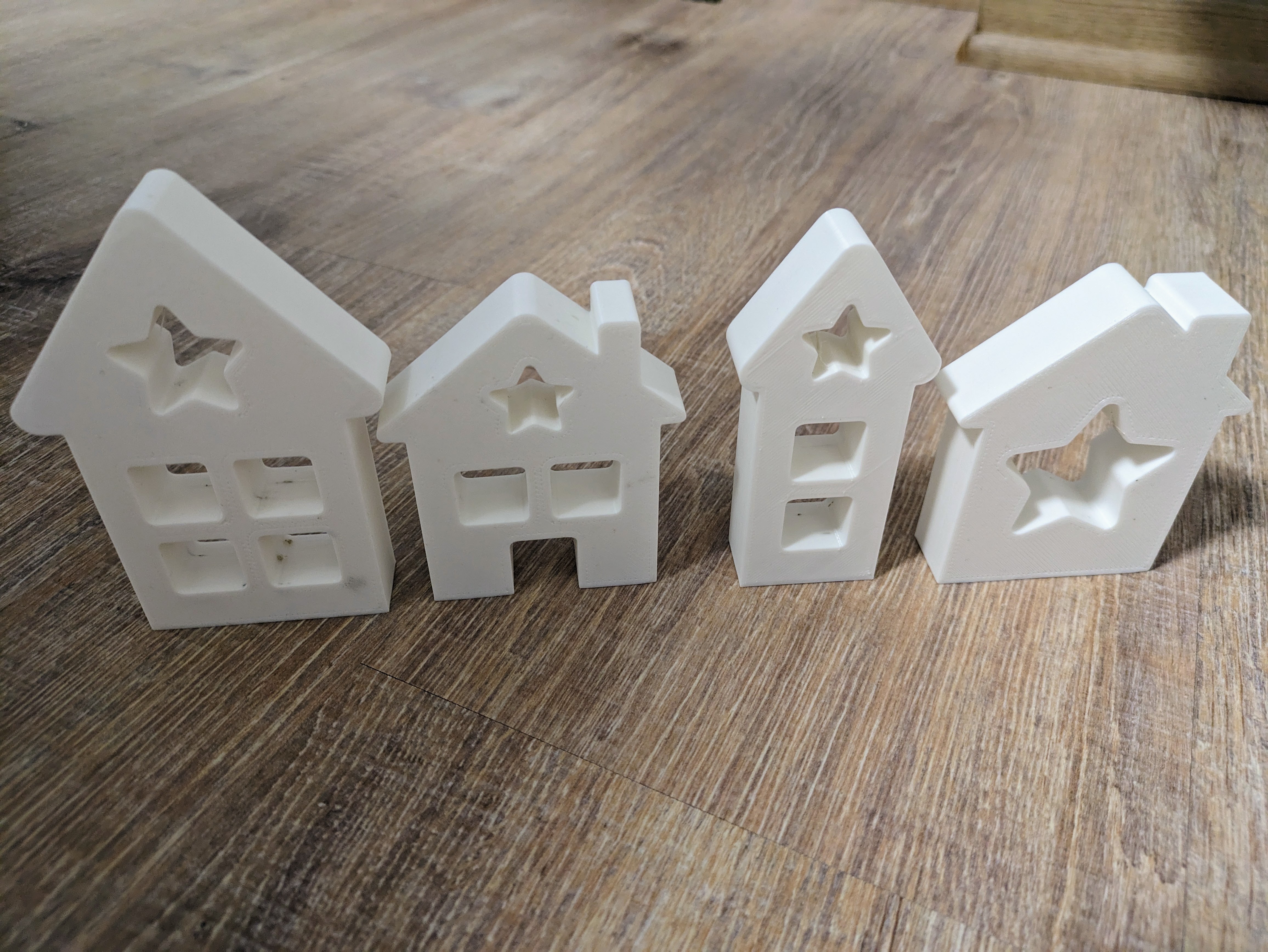 Christmas-Deko-House-Set (4 Pieces)