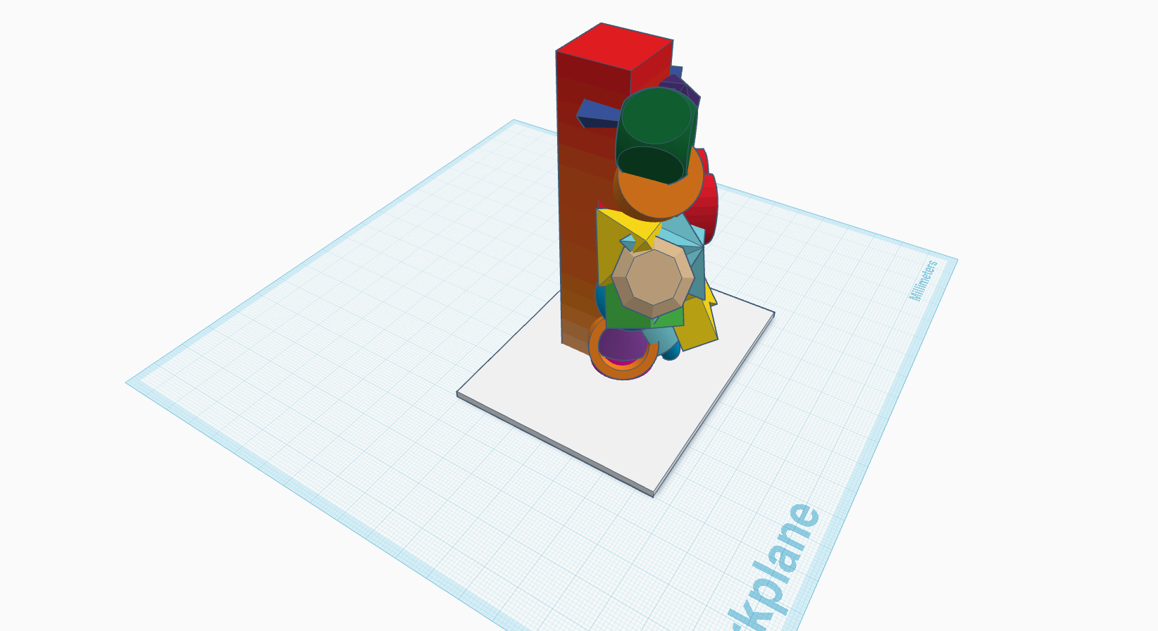 Abstract geometric sculpture — miniatura 2