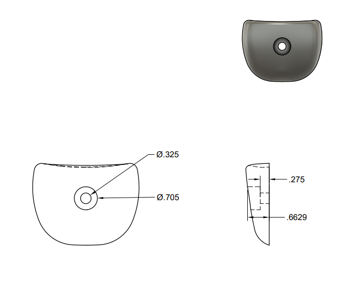 Simple Crimp Rock Climbing Hold by BMO_FUSE Download free STL model