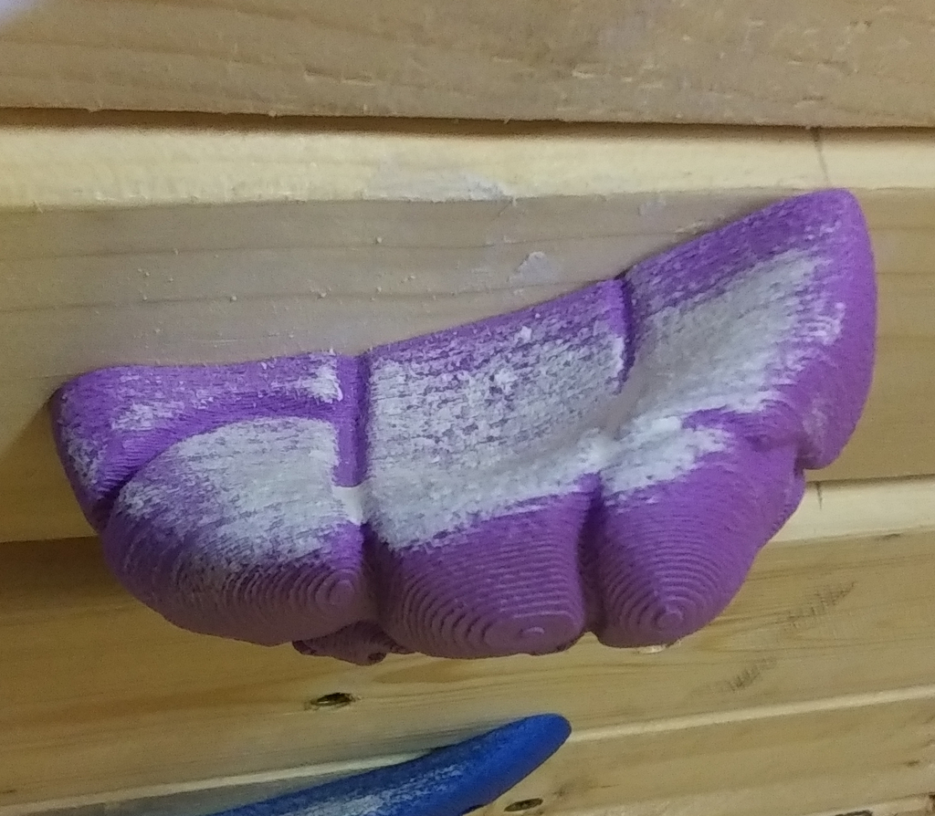 Purple Cobble Ledge Climbing Hold