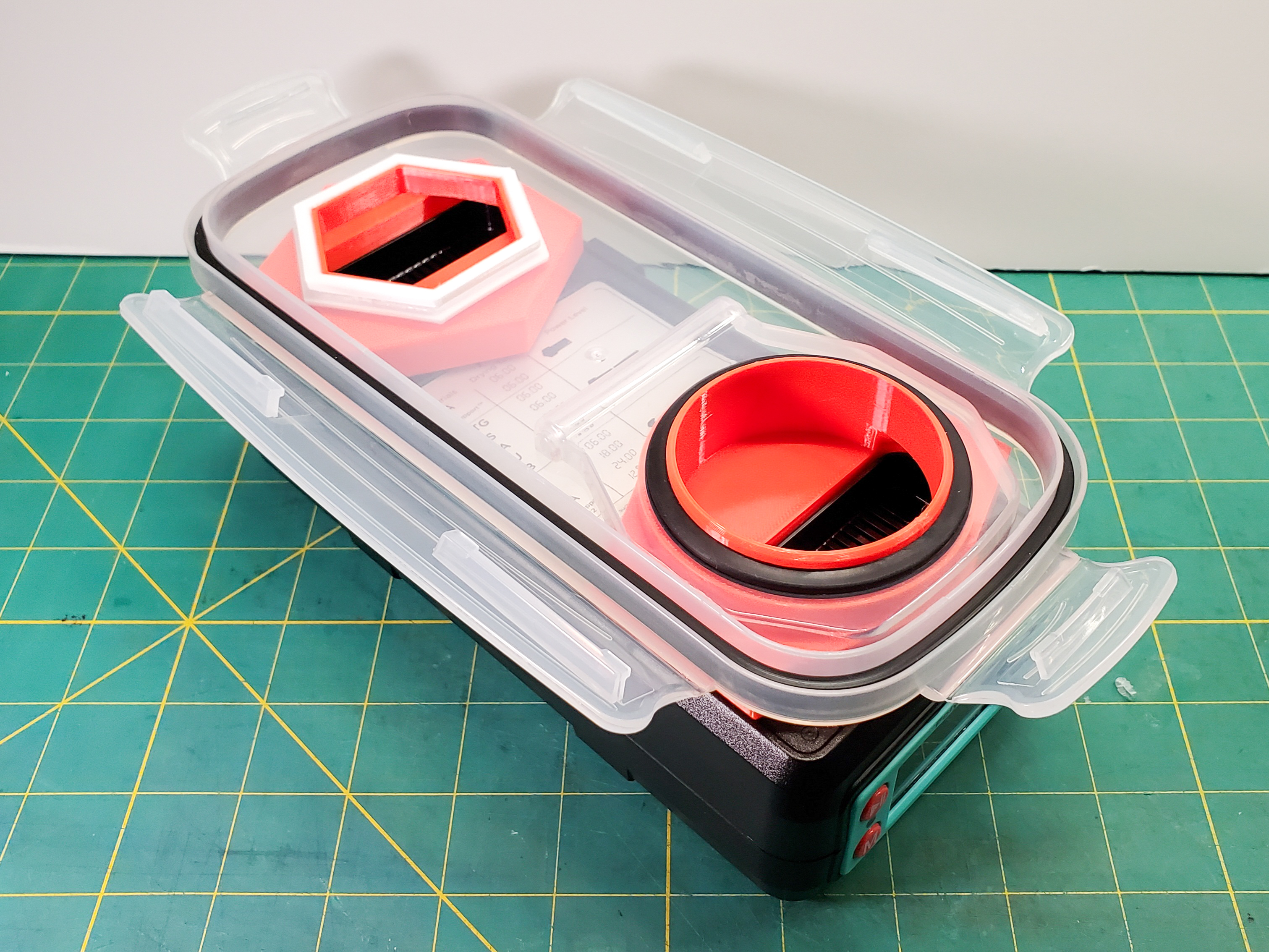 PolyDryer DUAL-PORT ADAPTER for The Ultimate Cereal Container Filament Drybox - Official Remix