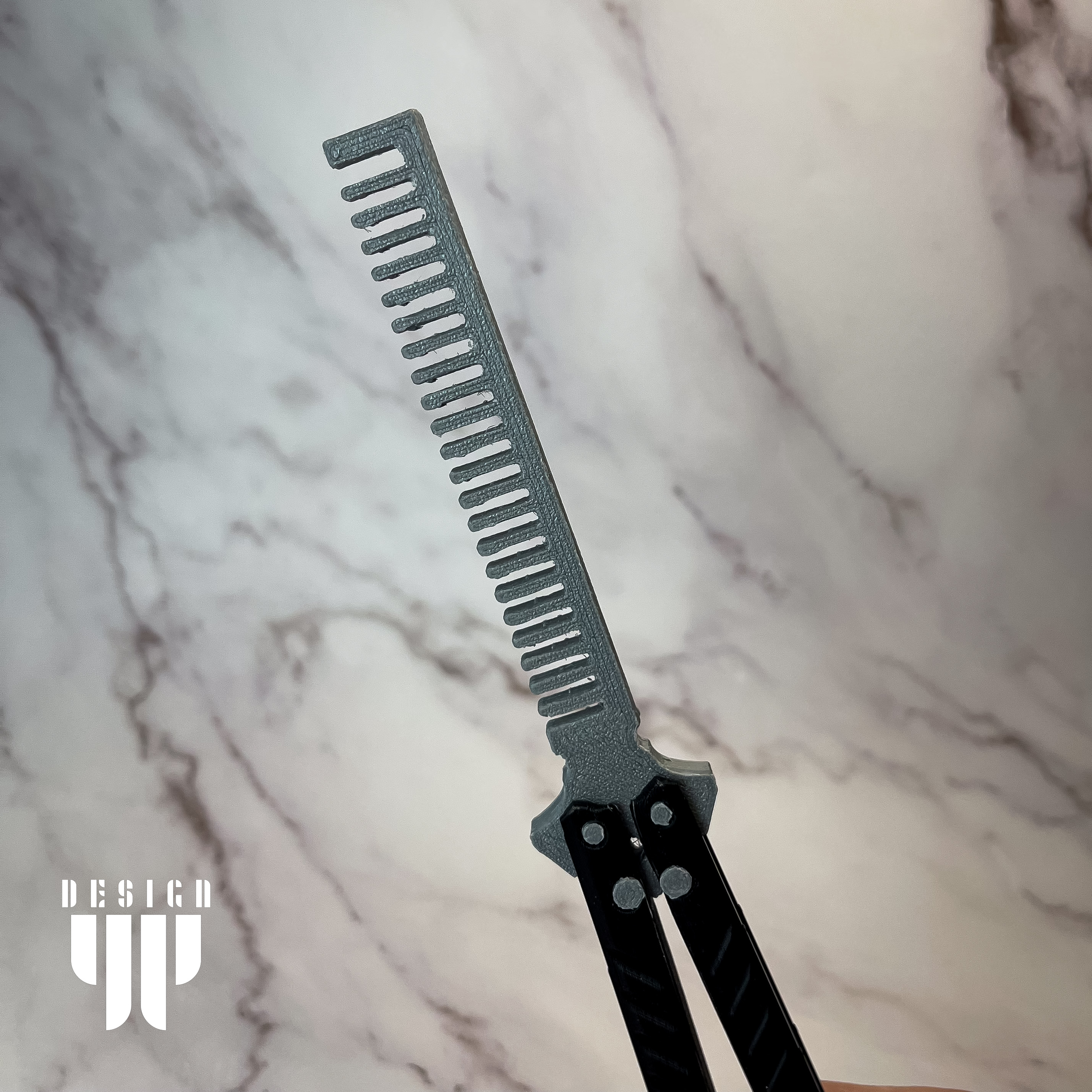 Miniatura 2 do modelo 3D Comb Butterfly Knife