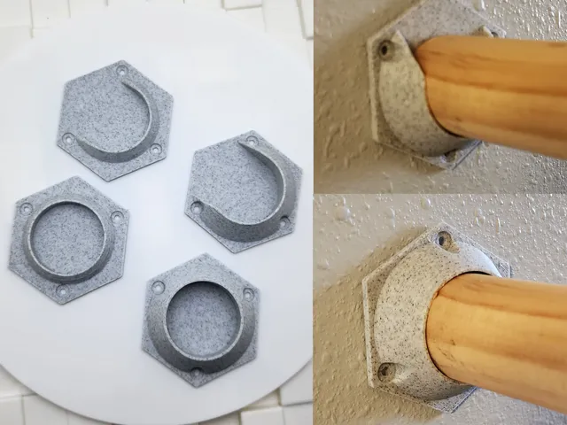 Closet Rod Holders for 1.375 inch/34mm pole
