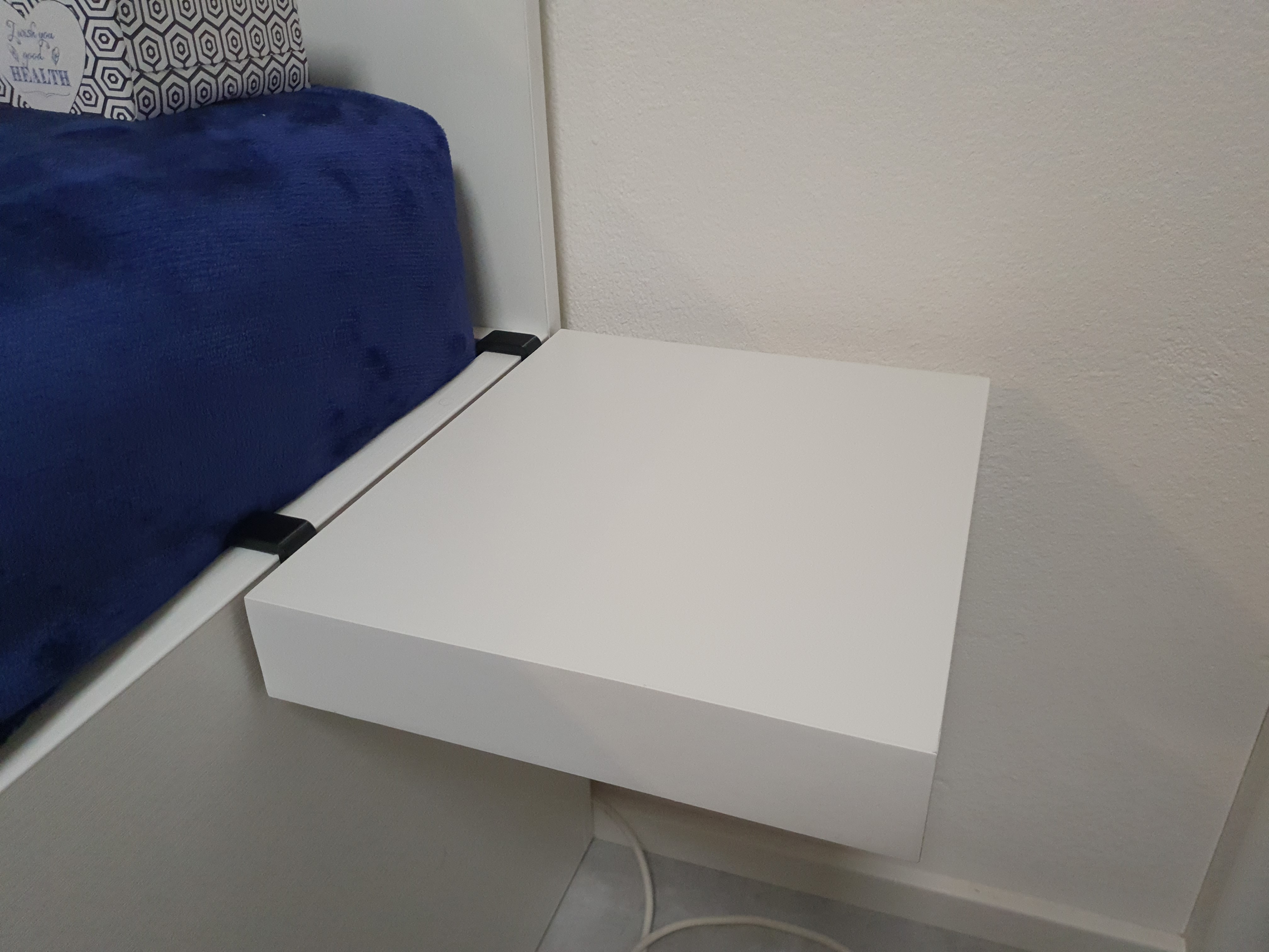 IKEA Lack shelf as suspended nightstand by xorly Download free STL