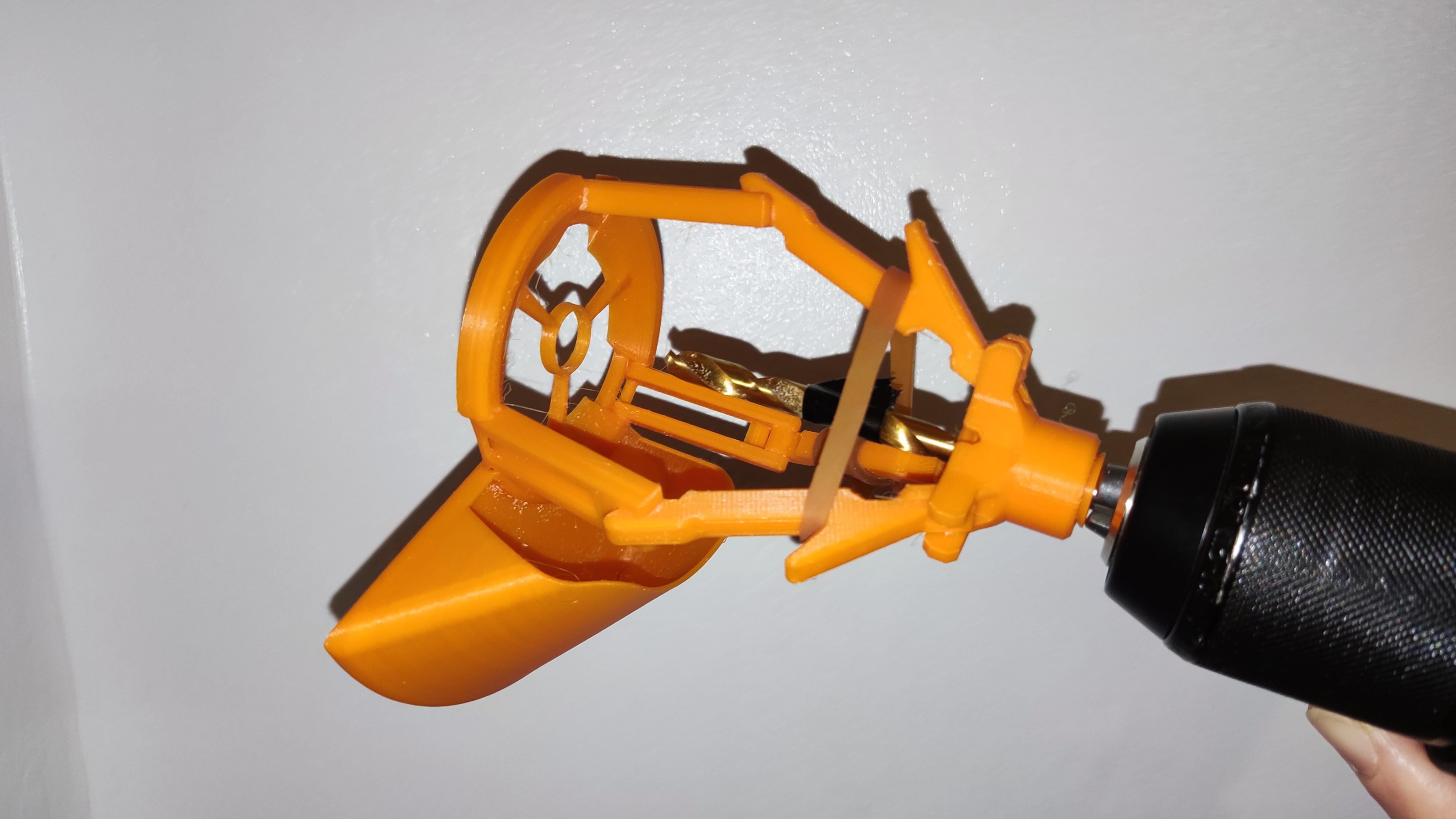 Drill Guide With Dust Collector Hand Free print in place By drill-guide-with-dust-collector-hand-free-print-in-place-by