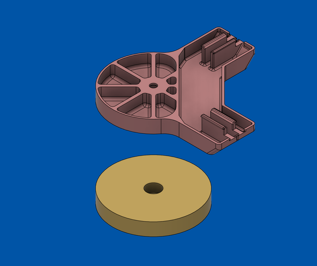 PrusaXL Dampening Foot Mount - 52mm