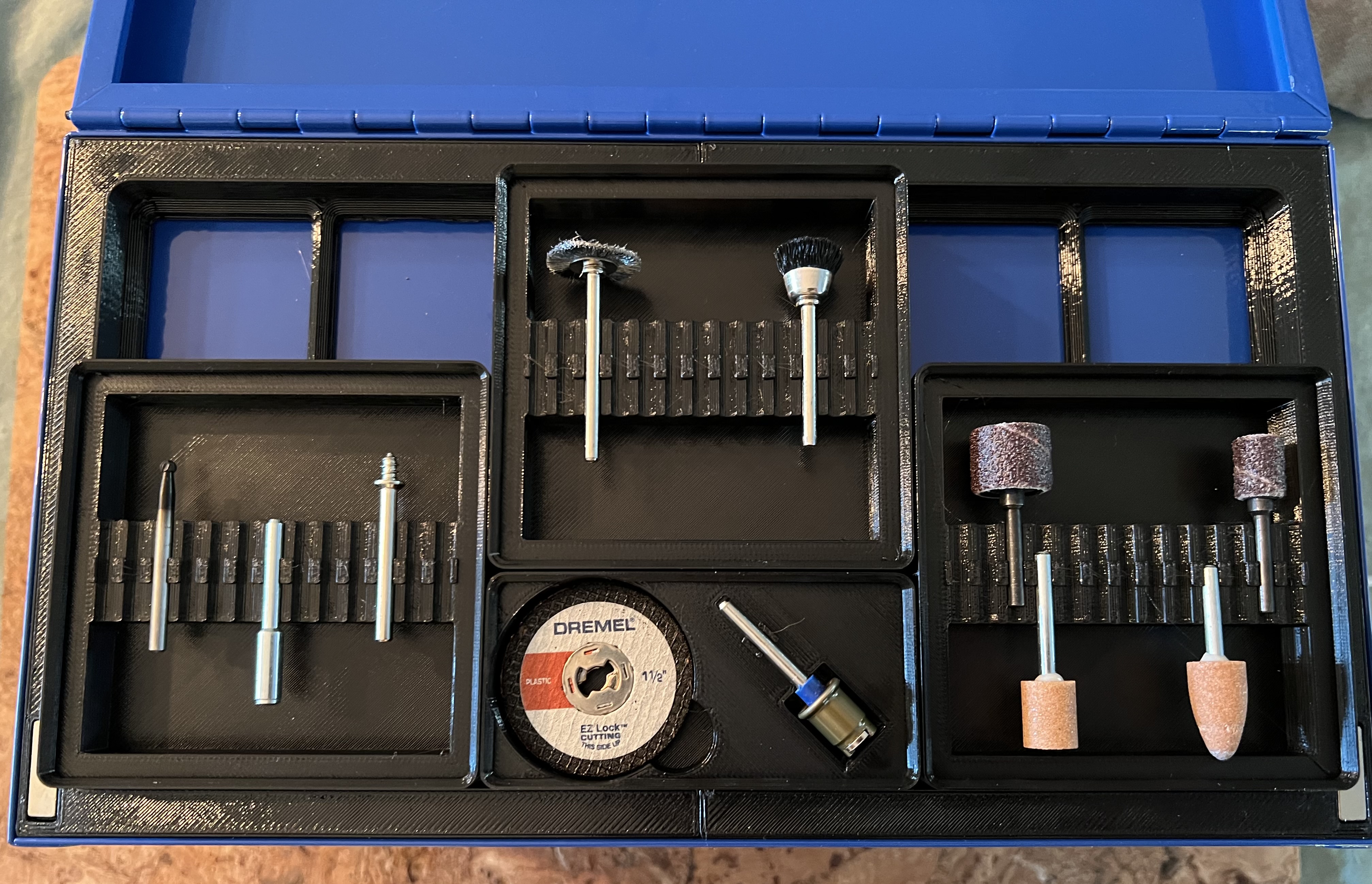 Gridfinity Dremel Bit Holder & EZ Lock Tool Holder