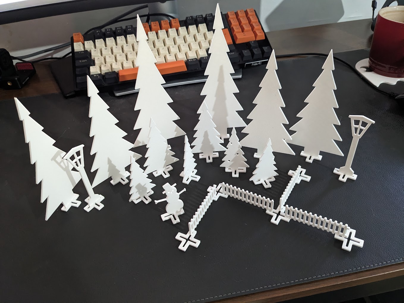 Christmas house diarama pieces