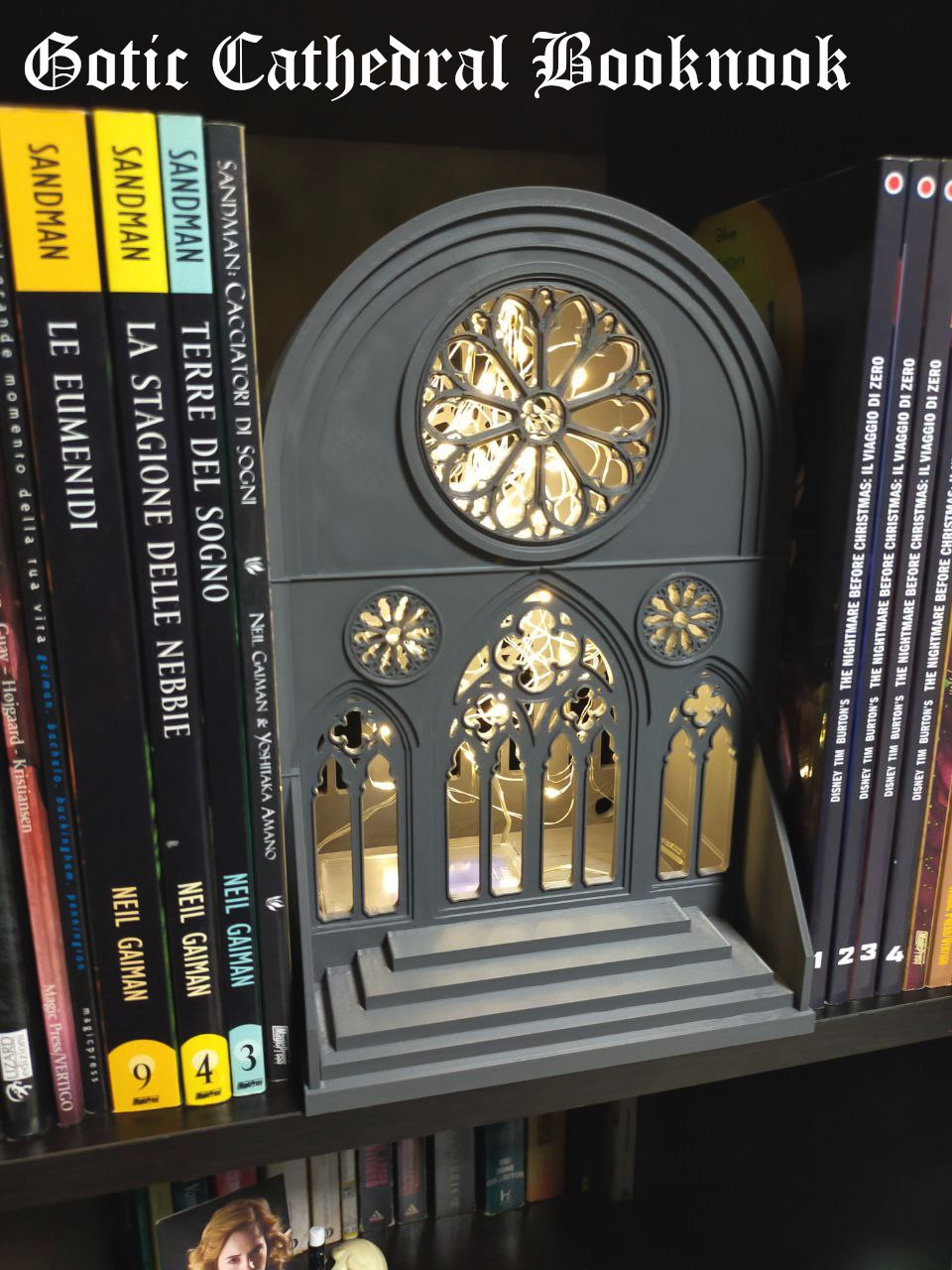 GOTHIC BOOKNOOK + LIGHTS