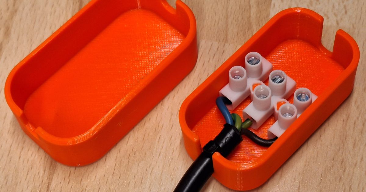 Threewire cable clamp box (snap fit) by HD_Creator Download free STL model