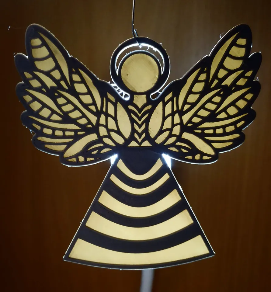 translucent Christmas Angel by Ts3D | Download free STL model ...