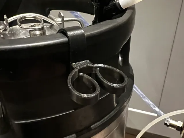 Corny keg tap holder
