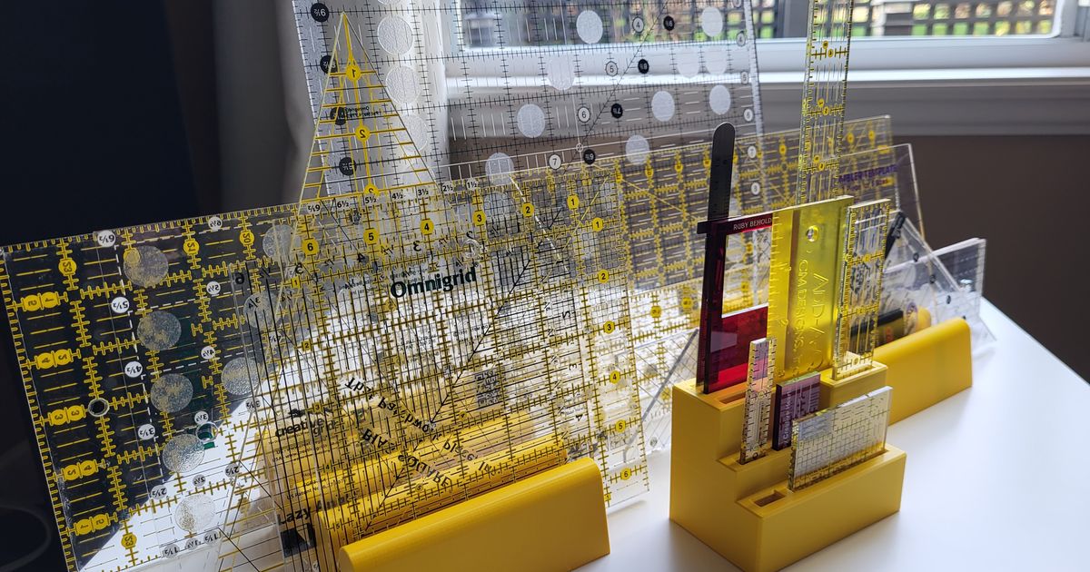 Quilting Ruler Stand by GerryPB Download free STL model