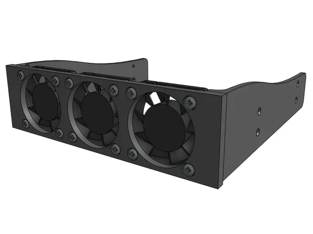 Desktop PC 5.25" fan tray for 40mm fans