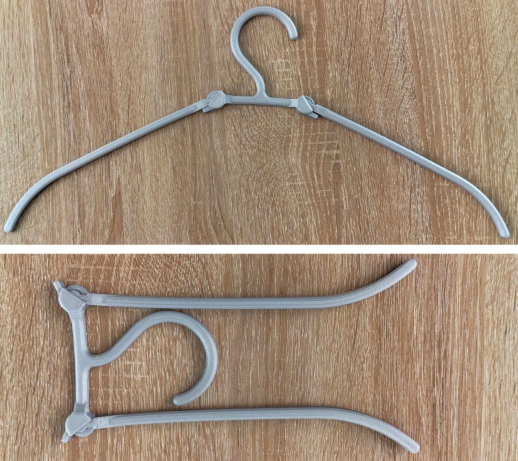Foldable clothes hanger easy print by AlexY Download free STL model