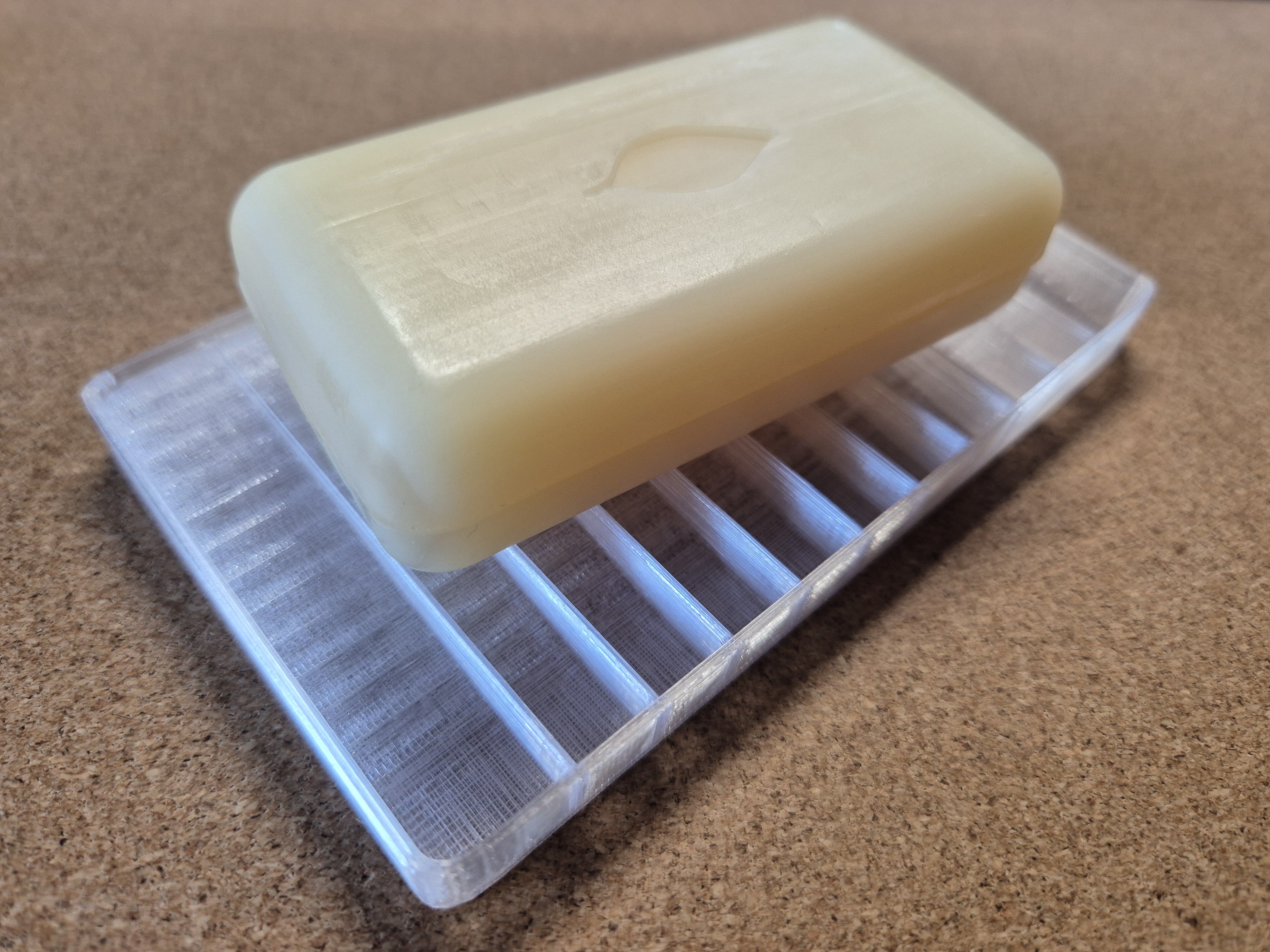 A soap-drying dish