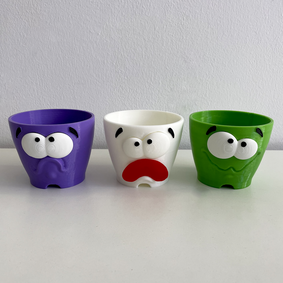 Funny Facial Flowerpots