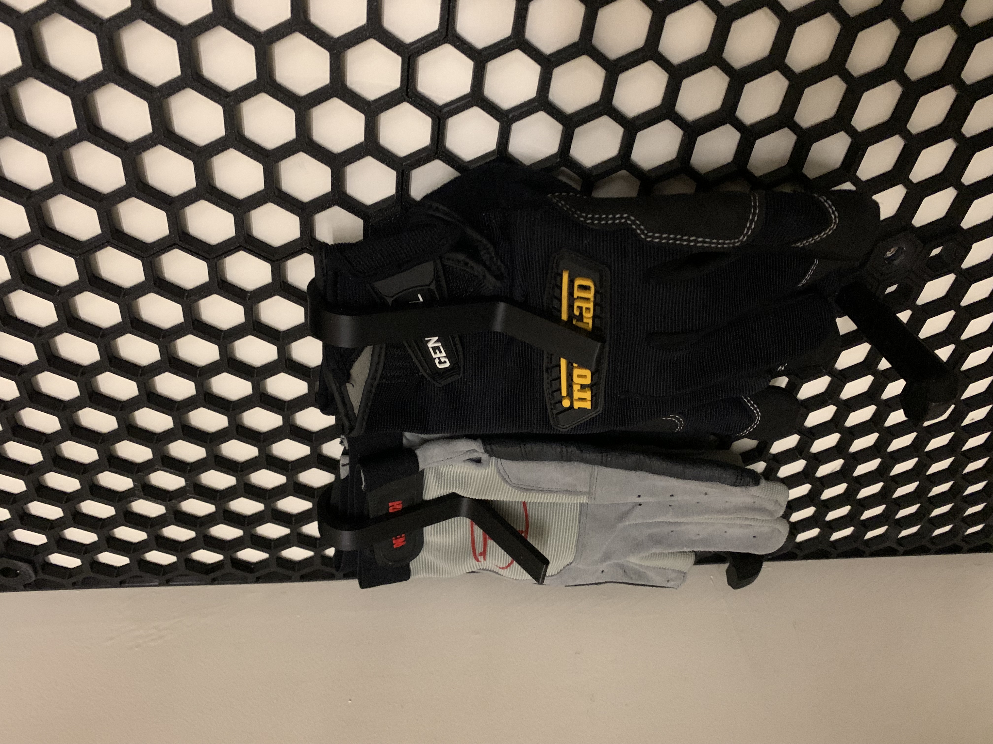 Honeycomb Wall Glove Holder