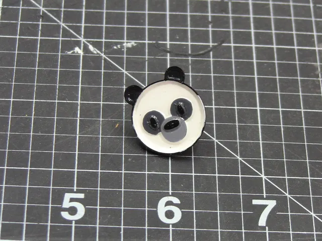Panda face Enamel pin