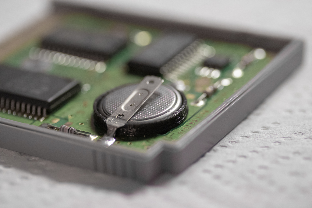 GameBoy CR1616 Battery Holder by Androxilogin Download free STL model