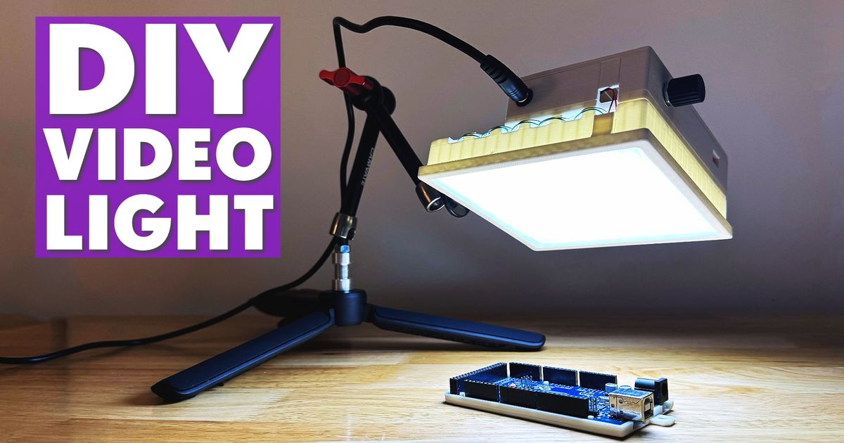 LED Video Light Panel by Kristoff Lutchman Download free STL model