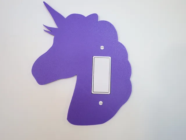Unicorn light switch cover