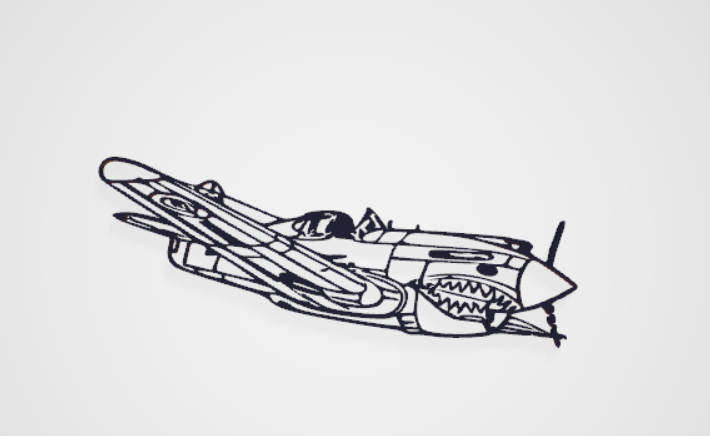 P-40 Warhawk Flying Tigers Wall Art