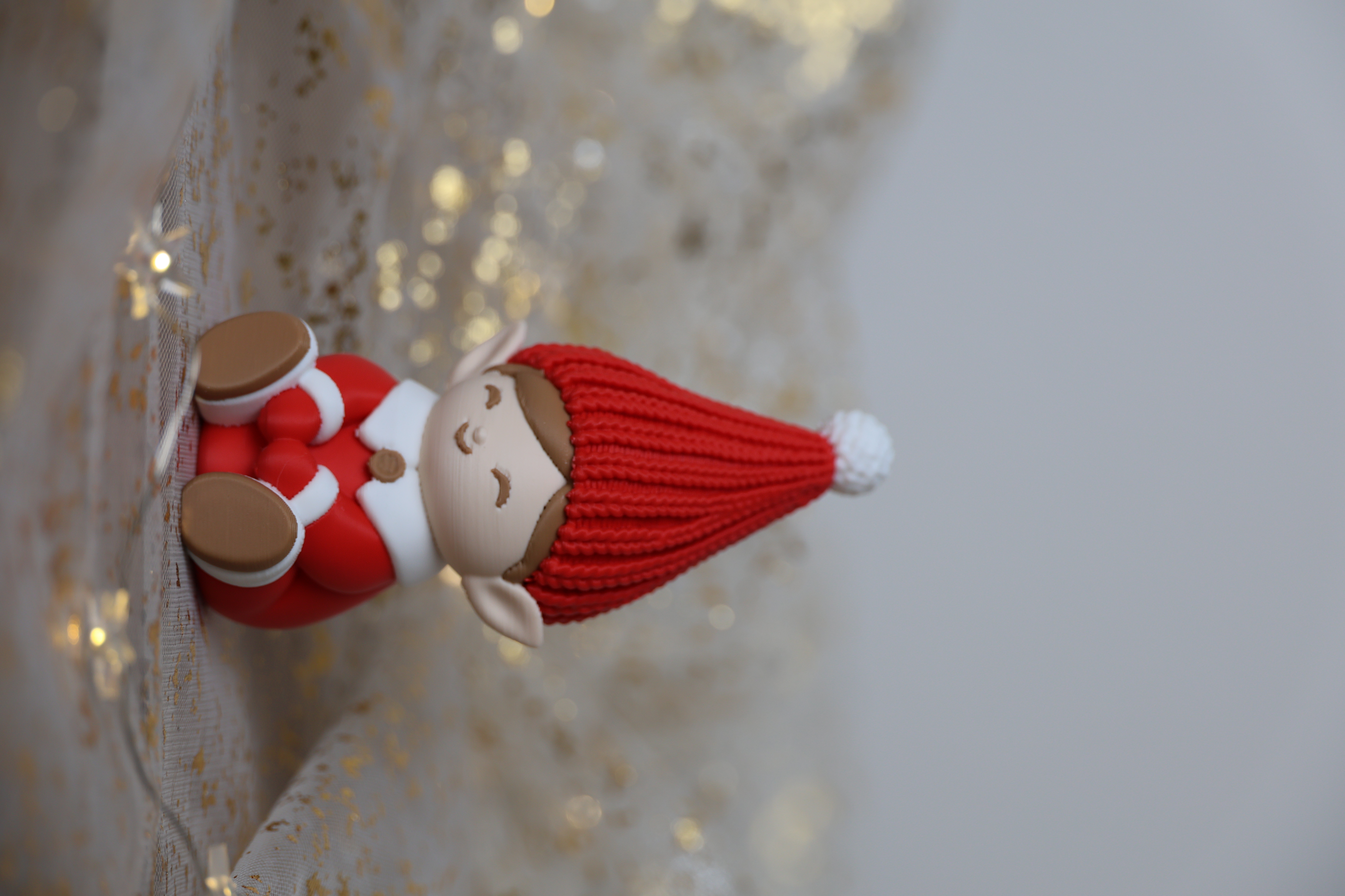 Christmas Elf with Knitted Hat and Pom-Pom — thumbnail 9