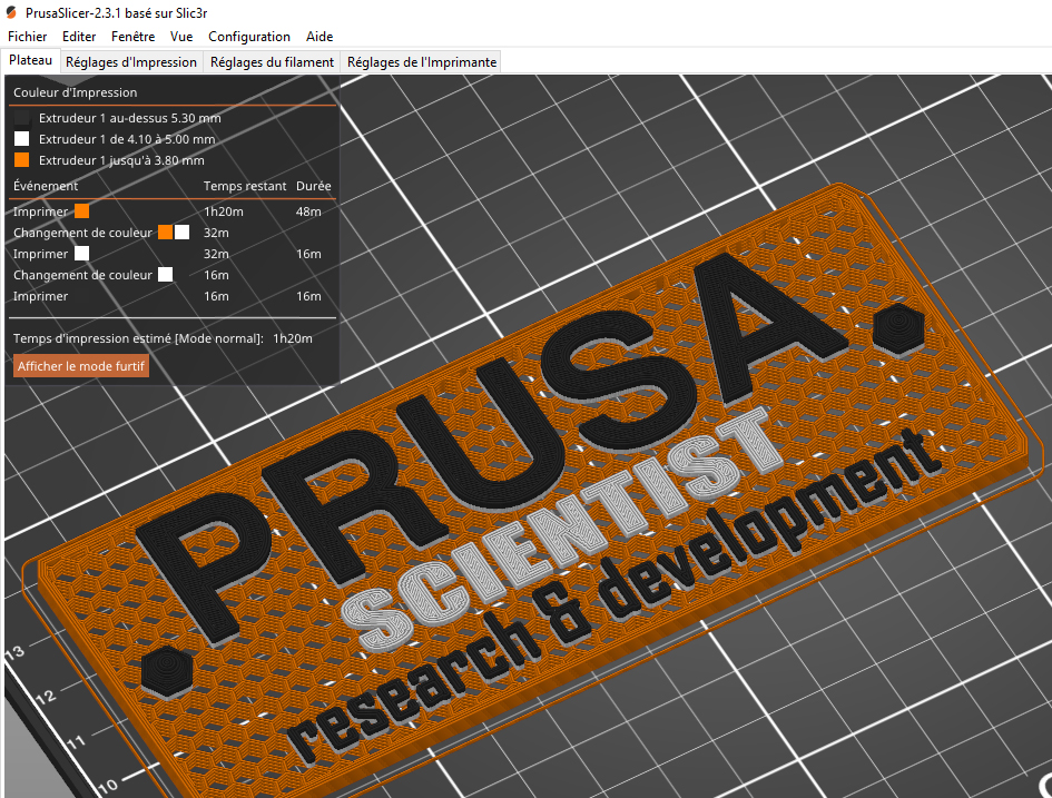 Prusa sign SCIENTIST(honeycomb background)