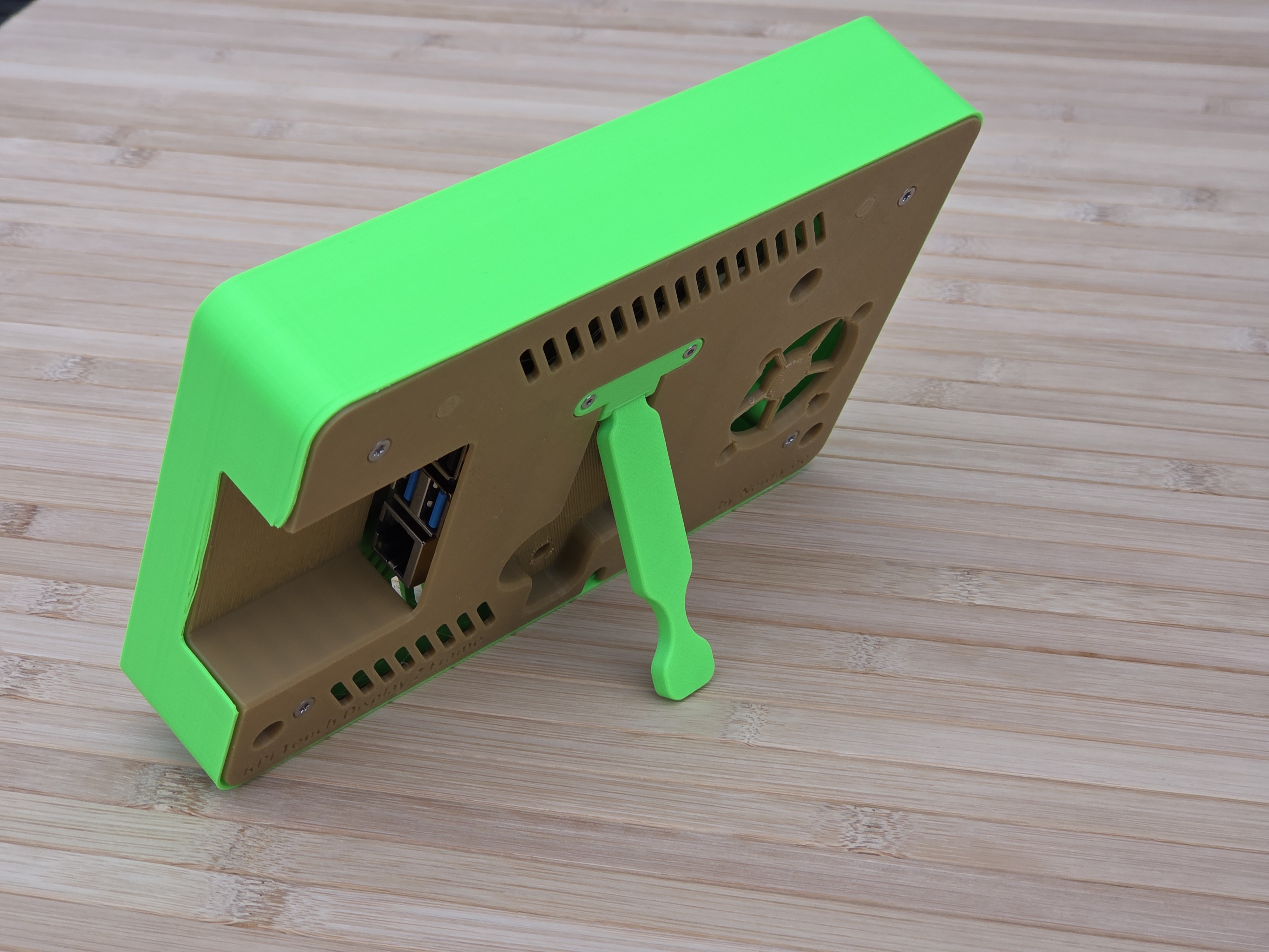 Raspberry Pi 7" Touch Display 2 Frame for RaspberryPi 4 - Horizontal - incl. Cutout - by Nerdiy.de — miniatura 9