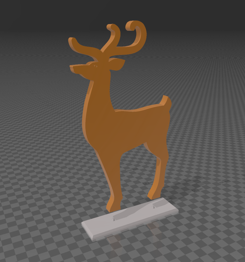 Addobbo Natale06 - Renna by Fede | Download free STL model | Printables.com