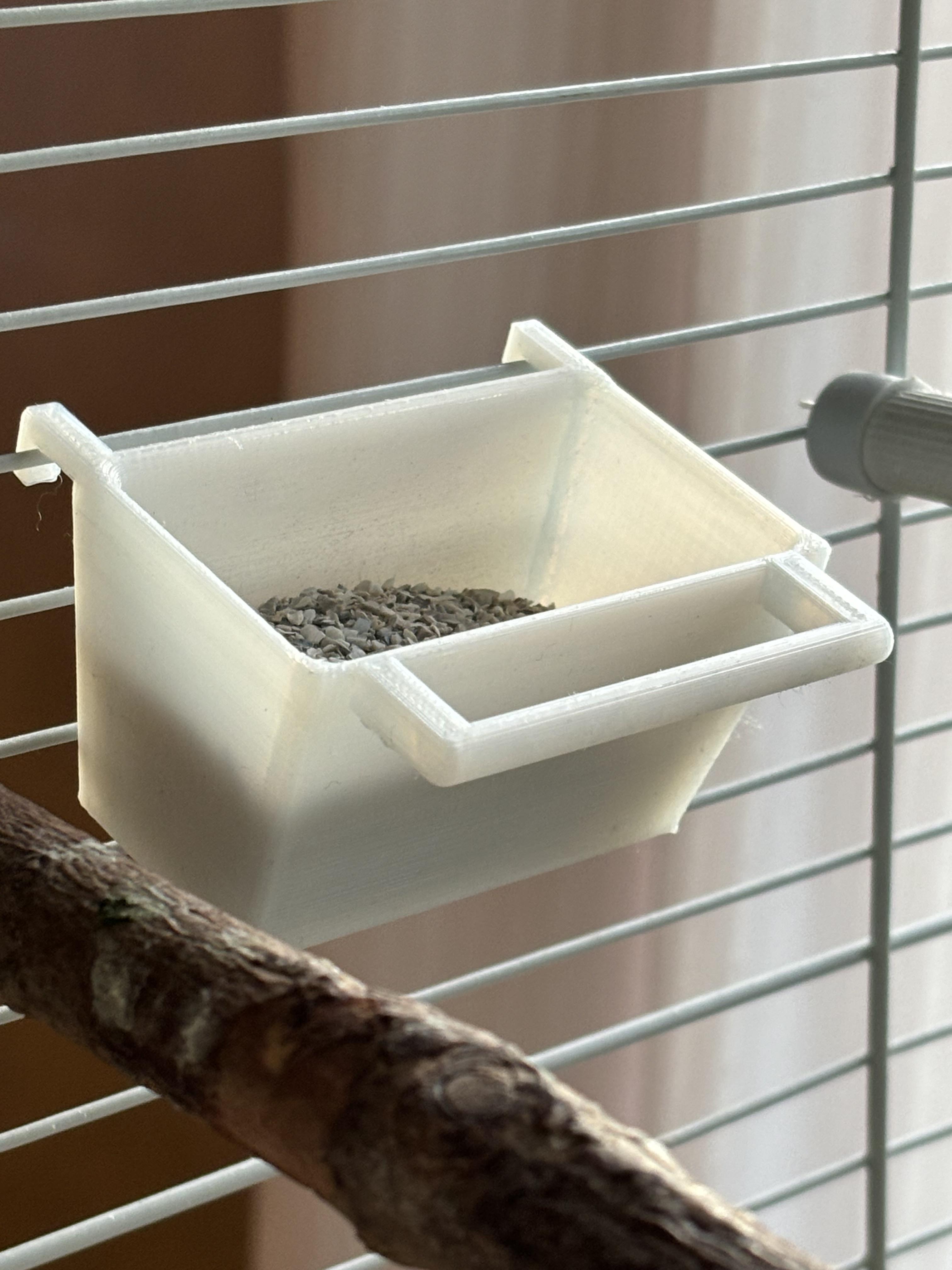 Bird Seed Cup for Cage by Download free STL model