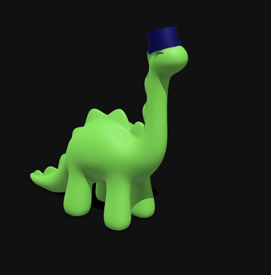 Dino with Top Head