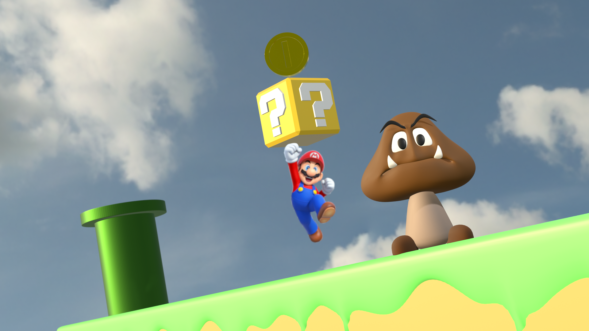 Super Mario Coin Cube Goomba