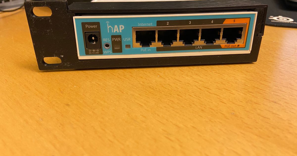 Mikrotik hex hap rackmount by bjornlljohansen download free stl model