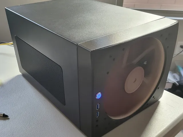 200mm Fan Front with IO ports and Power Button for Fractal Node 304