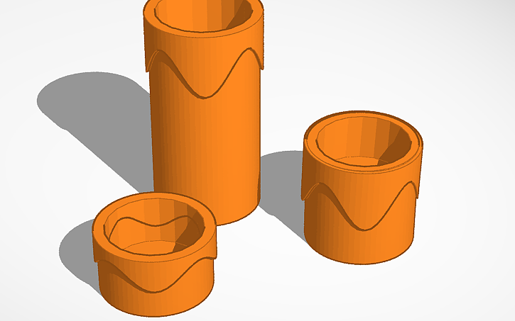 Miniatura 2 do modelo 3D Advent Candles